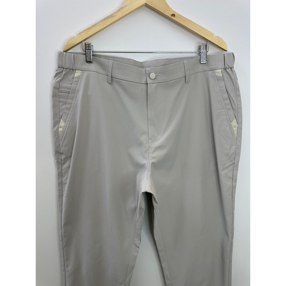 Jack Archer Jetsetter Tech Pants 38 x 30 Stone Golf Travel Performance Stretch - Picture 3 of 8